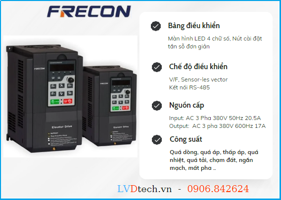 Biến tần FRECON FR500A-4T-011G/015PB