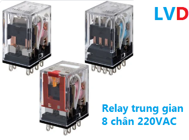 Relay trung gian 8 chân 220V Omron