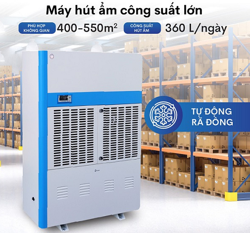 Máy hút ẩm công nghiệp 360lit