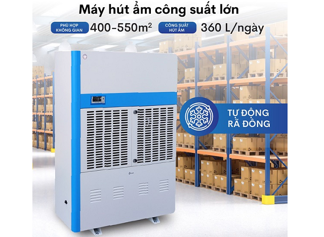 Máy hút ẩm công nghiệp 360lit