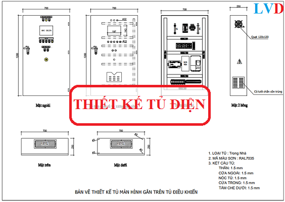 Tiêu chuẩn thiết kế bản vẽ tủ điện