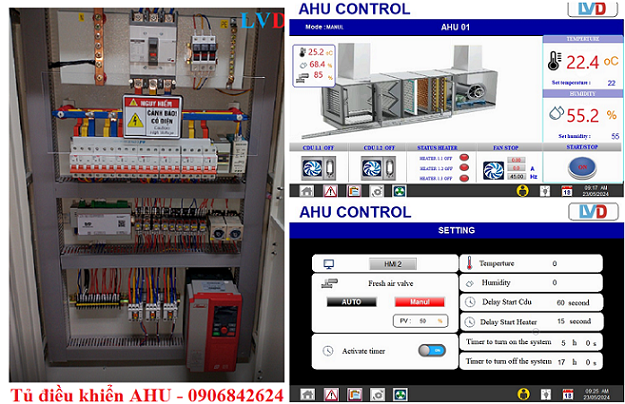 Tủ điện điều khiển AHU 240000 BTU