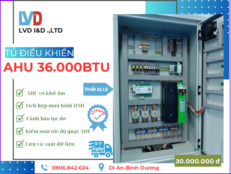 Tủ điện điều khiển AHU 36000 BTU