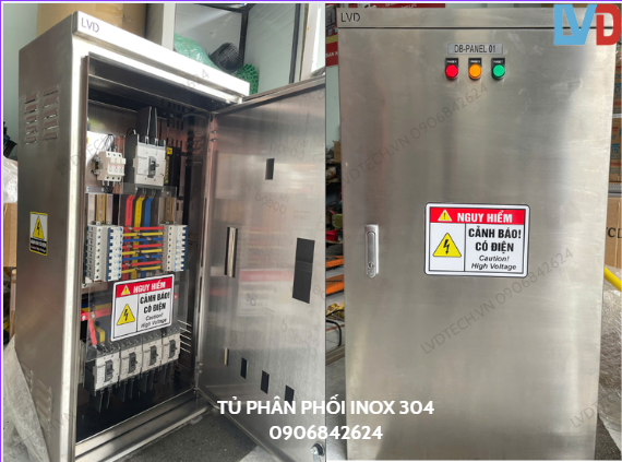 Tủ điện phân phối Inox 304