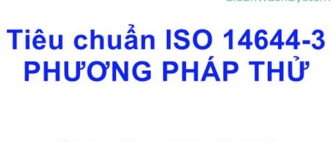 Tiêu chuẩn ISO 14644-3:2019 (update)