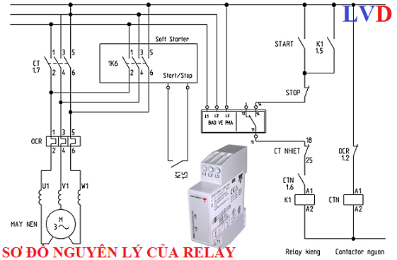 so do nguyen ly cua relay nhiet
