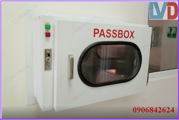 Pass box phòng sạch có đèn UV