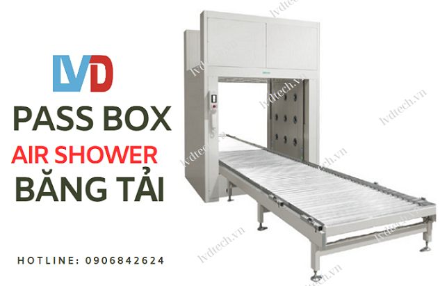 Pass box Air shower băng tải cho phòng sạch